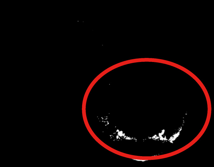 通水から30秒後